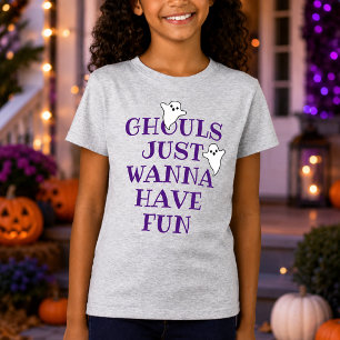 Gillen Willen Gewoon Pret Hebben Meisjes Halloween T-shirt