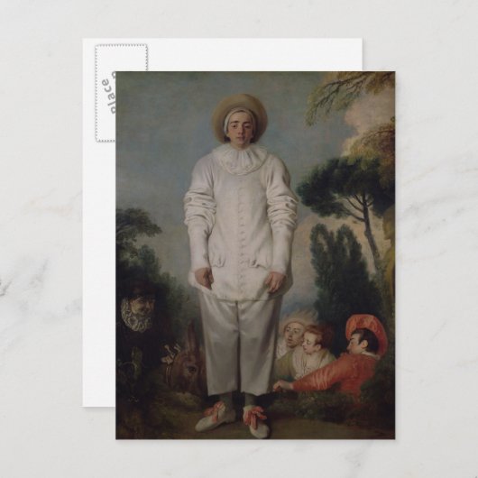 Gilles, c.1718-19 briefkaart (Voorkant / Achterkant)