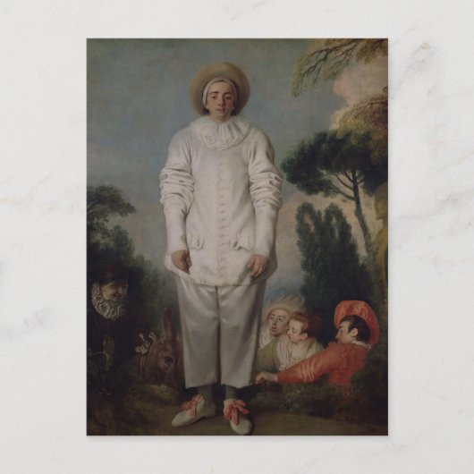 Gilles, c.1718-19 briefkaart (Voorkant)