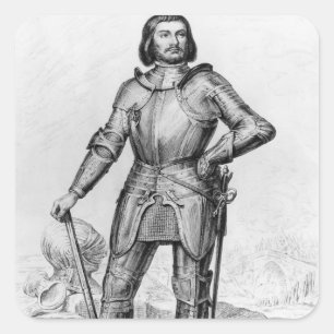 Gilles de Laval, Lord of Rais Vierkante Sticker