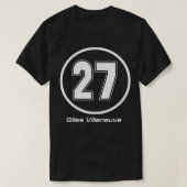 Gilles Villeneuve 27 Essential T Shirt (Design voorkant)