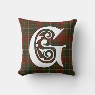 Gillespie Clan Tartan Monogram Kussen