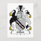 Gillett Family Crest Briefkaart (Voorkant)