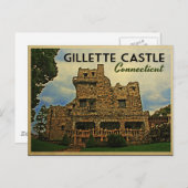 Gillette Castle Connecticut Briefkaart (Voorkant / Achterkant)