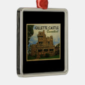 Gillette Castle Connecticut Metalen Ornament (Rechts)