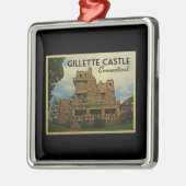 Gillette Castle Connecticut Metalen Ornament (Links)