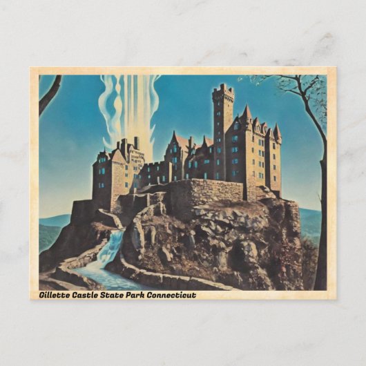 Gillette Castle State Park Connecticut Vintage Briefkaart (Voorkant)