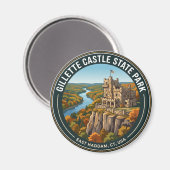 Gillette Castle State Park VS Magneet (Voorkant / Achterkant)