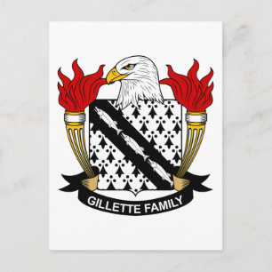 Gillette Family Crest Briefkaart