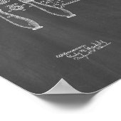 Gillette Razor Patent - Chalkboard Poster (Hoek)