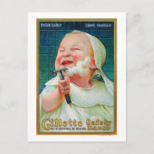 Gillette Safety Razor - Begin met Early Shave Briefkaart (Voorkant)