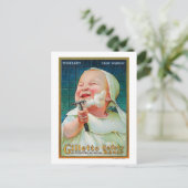 Gillette Safety Razor - Begin met Early Shave Briefkaart (Staand voorkant)
