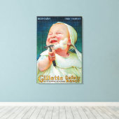 Gillette Safety Razor - Begin met Early Shave Canvas Afdruk (Insitu (Houten vloer))