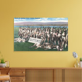 Gillette, WY - Waar de Antelope Roam Canvas Afdruk (Insitu (Woonkamer))