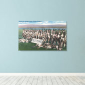 Gillette, WY - Waar de Antelope Roam Canvas Afdruk (Insitu (Houten vloer))