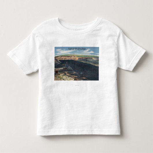 Gillette, WY - Wydodak Coal Mine Uitzicht Kinder Shirts (Voorkant)