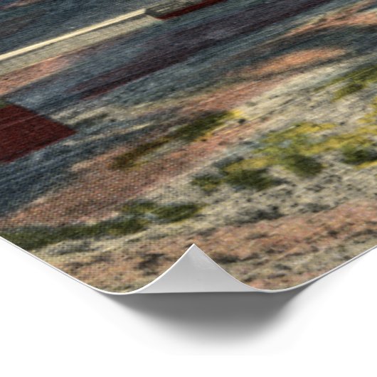 Gillette, WY - Wydodak Coal Mine Uitzicht Poster (Hoek)