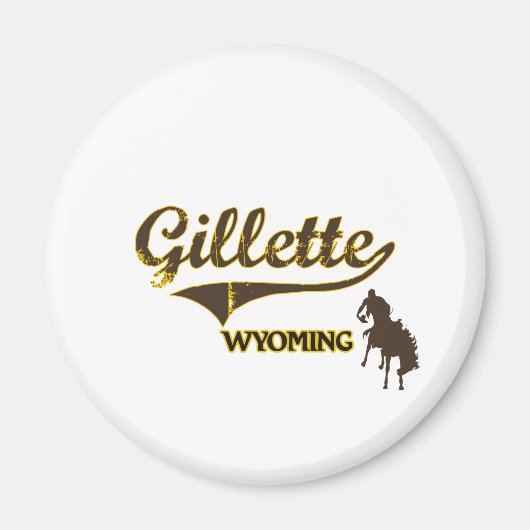 Gillette Wyoming City Classic Magneet (Voorkant)