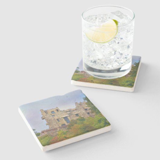 Gillette's Castle Stenen Onderzetter (Zijkant)