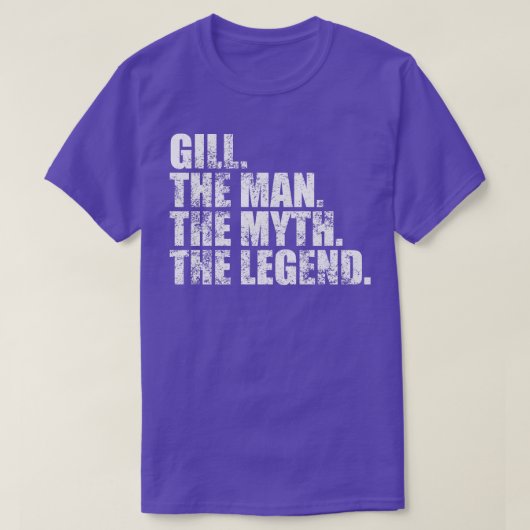 GillGill Achternaam Gill Achternaam Gill Achternaa T-shirt (Design voorkant)
