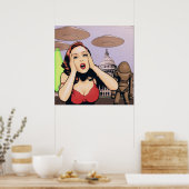 Gillian Anderson Poster (Keuken)