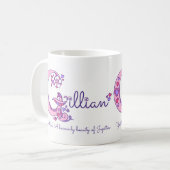 Gillian betekenend decoratieve G monogram mok (Voorkant links)