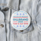 Gillibrand 2020 Presidentiële verkiezingscampagne Ronde Button 4,0 Cm (In situ)