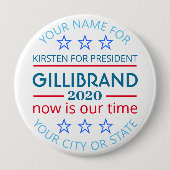 Gillibrand 2020 Presidentiële verkiezingscampagne Ronde Button 4,0 Cm (Voorkant)