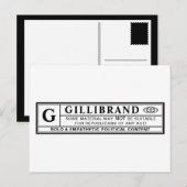 Gillibrand-waarschuwingslabel Briefkaart (Voorkant / Achterkant)