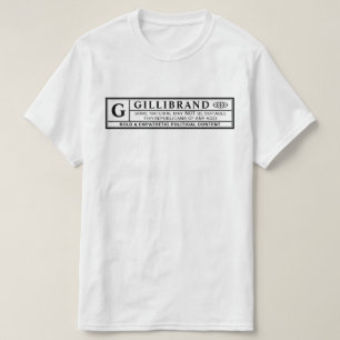 Gillibrand-waarschuwingslabel T-shirt