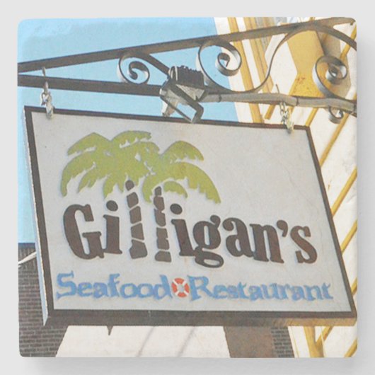 Gilligan's Seafood Restaurant Charleston, SC. Stenen Onderzetter (Voorkant)