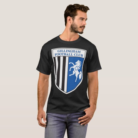Gillingham FC logo - Stripes Classic T-Shirt (Voorkant volledig)