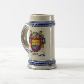 Gillis Coat of Arms Stein - Familiecrest Bierpul (Voorkant links)