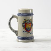 Gillis Coat of Arms Stein - Familiecrest Bierpul (Links)