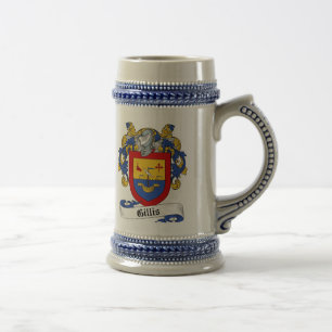 Gillis Coat of Arms Stein - Familiecrest Bierpul