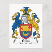 Gillis Family Crest Briefkaart (Voorkant)