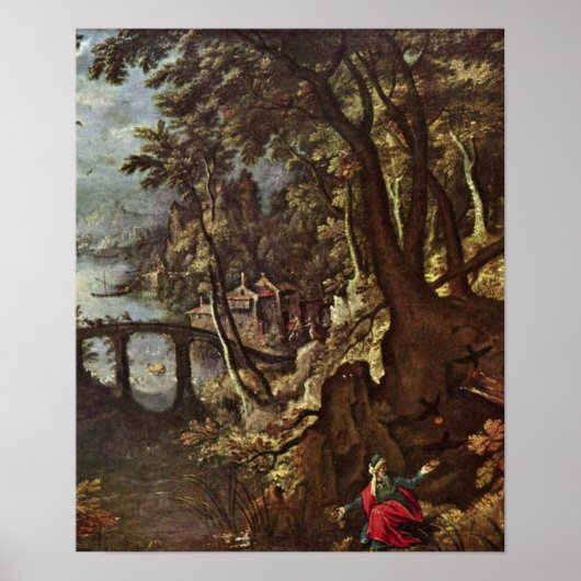Gillis van Coninxloo - Elijah wordt gevoed door ra Poster (Voorkant)