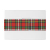 Gillispie Scottish Tartan Belly Band Uitnodigingen Wikkel (Achterkant Voorbeeld)