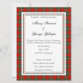 Gillispie Scottish Wedding Invitation Kaart (Voorkant)