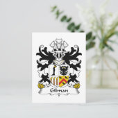 Gilman Family Crest Briefkaart (Staand voorkant)