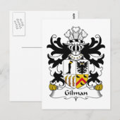 Gilman Family Crest Briefkaart (Voorkant / Achterkant)
