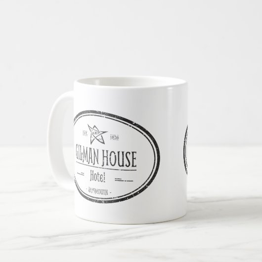 Gilman House Innsmouth Lovecraftian Koffiemok (Voorkant links)