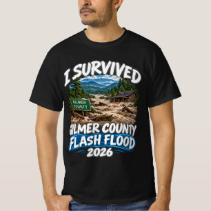 Gilmer County Ik overleefde Flash Flood 2026 Georg T-shirt