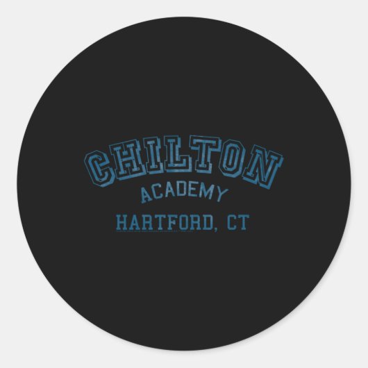 Gilmore Chilton Academy Ronde Sticker (Voorkant)