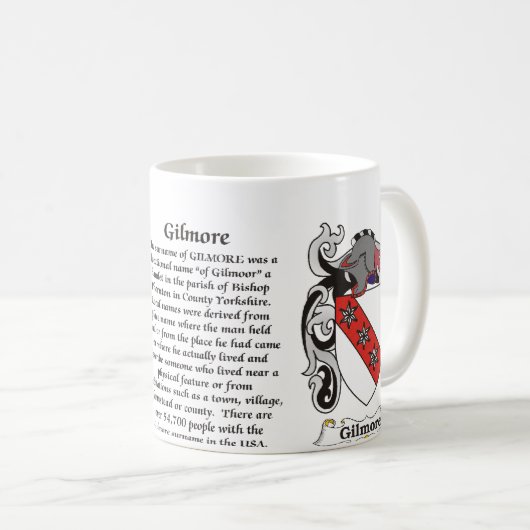 Gilmore Family Coat of Arms mok (Voorkant rechts)
