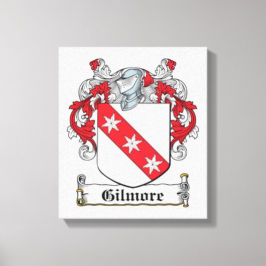Gilmore Family Crest Canvas Afdruk (Voorkant)