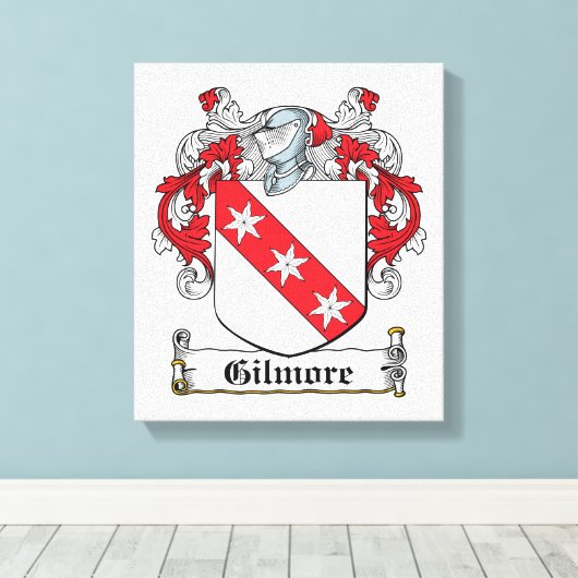Gilmore Family Crest Canvas Afdruk (Insitu (Houten vloer))