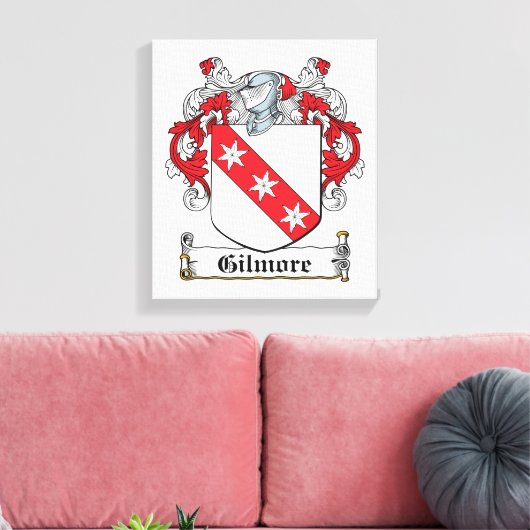 Gilmore Family Crest Canvas Afdruk (Insitu (Woonkamer))