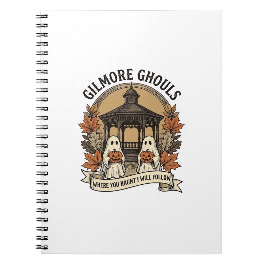 Gilmore Geesten Oude Halloween Geest Notitieboek (Voorkant)
