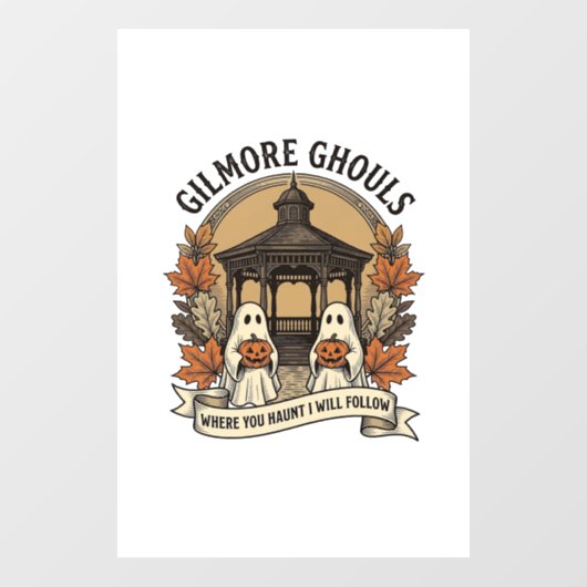 Gilmore Geesten Oude Halloween Geest Raamsticker (Vel)